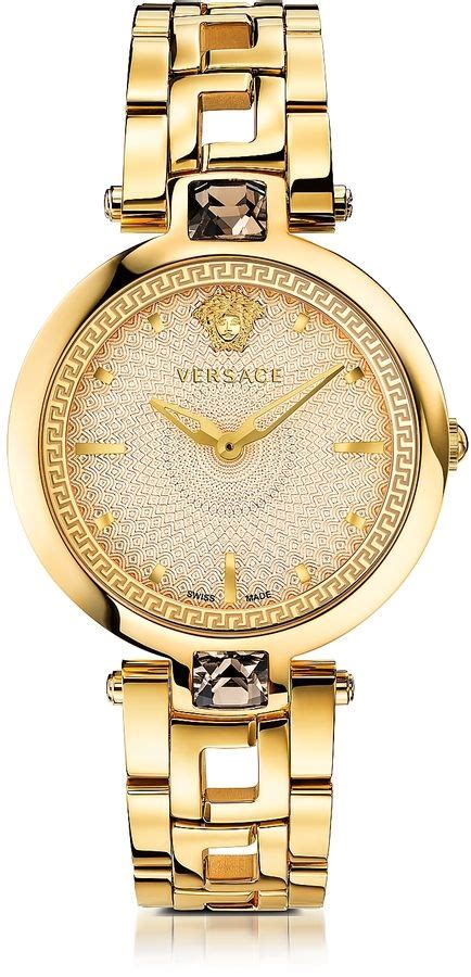 versace gold womens watch|Gold Versace watch women.